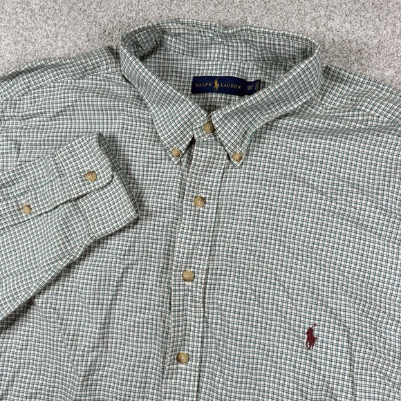Polo Ralph Lauren Oxford Button Front Shirt Men's Plaid 3XLT Colorful - Picture 3 of 6